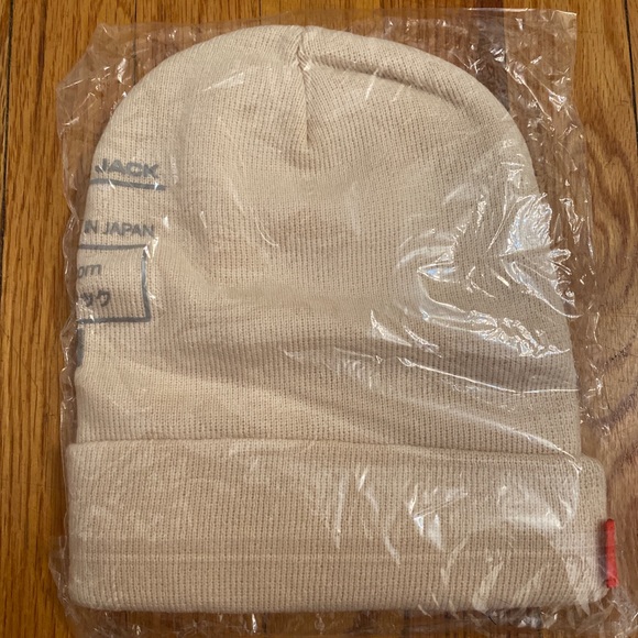 Travis Scott Cactus Jack CJ System I Beanie Beige - Picture 3 of 5